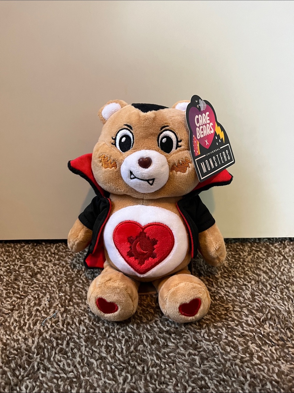 Care Bears Universal Monsters Plush - Tenderheart Bear as Dracula